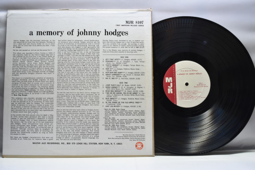 Johnny Hodges [조니 호지스] ‎- A Memory Of Johnny Hodges - 중고 수입 오리지널 아날로그 LP