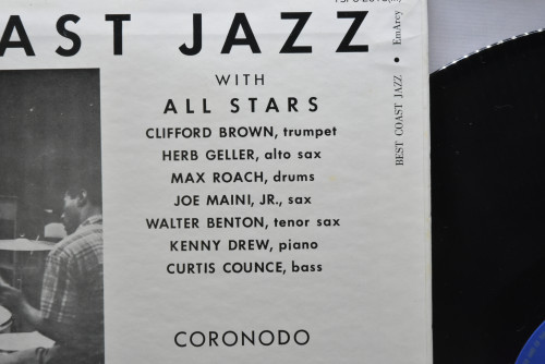 Max Roach, Herb Geller, Walter Benton, Joe Maini, Clifford Brown - Best Coast Jazz - 중고 수입 오리지널 아날로그 LP