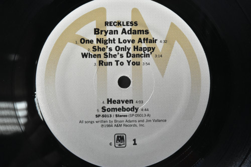 Bryan Adams [브라이언 아담스] - Reckless ㅡ 중고 수입 오리지널 아날로그 LP