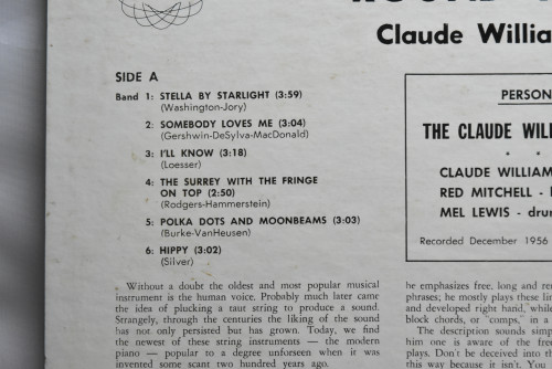 The Claude Williamson Trio [클로드 윌리암슨] ‎- &#039;Round Midnight - 중고 수입 오리지널 아날로그 LP