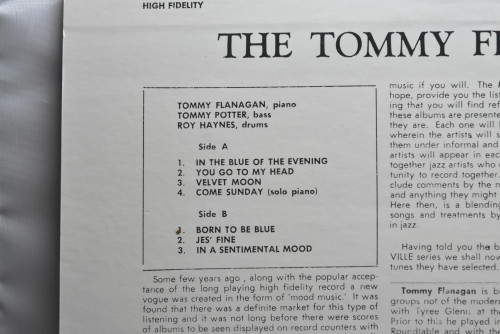The Tommy Flanagan Trio [토미 플라나건] ‎- The Tommy Flanagan Trio - 중고 수입 오리지널 아날로그 LP