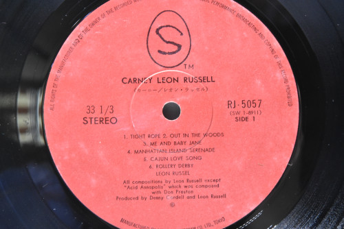 Leon Russell [리온 러셀] - Carney ㅡ 중고 수입 오리지널 아날로그 LP