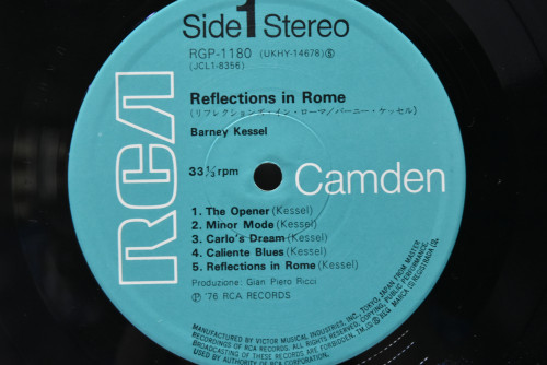 Barney Kessel [바니 케셀] ‎- Reflections In Rome - 중고 수입 오리지널 아날로그 LP