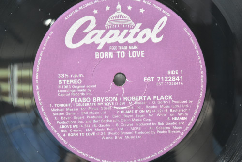 Peabo Bryson / Roberta Flack [피보 브라이슨, 로버타 플랙] - Born To Love ㅡ 중고 수입 오리지널 아날로그 LP