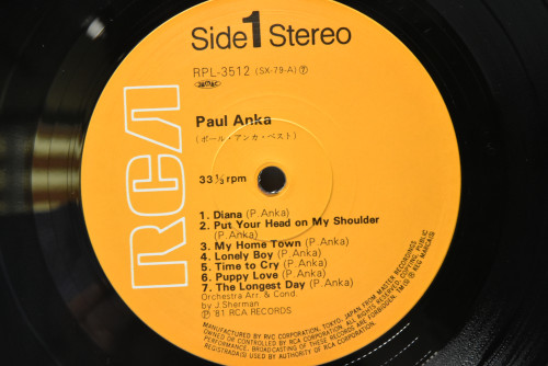 Paul Anka [폴 앤카] - Paul Anka ㅡ 중고 수입 오리지널 아날로그 LP