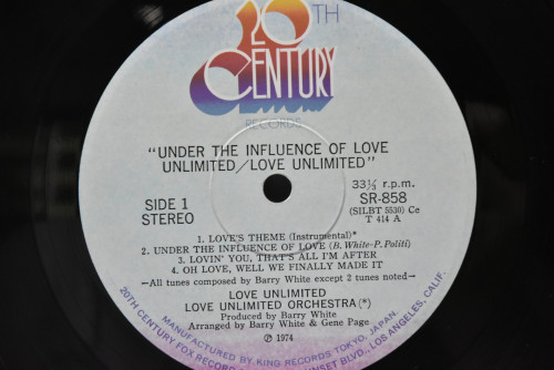 Love Unlimited [러브 언리미티드] - Under The Influence Of Love Unlimited ㅡ 중고 수입 오리지널 아날로그 LP