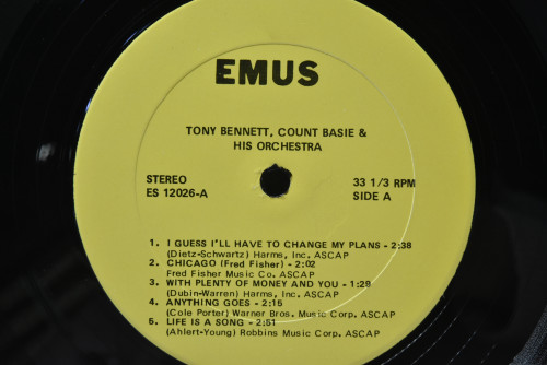 Tony Bennett With Count Basie &amp; His Orchestra [토니 베넷, 카운트 베이시] ‎- Bennett &amp; Basie Strike Up The Band - 중고 수입 오리지널 아날로그 LP