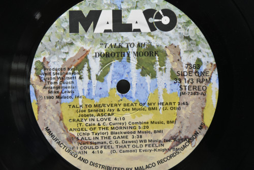 Dorothy Moore - Talk To Me ㅡ 중고 수입 오리지널 아날로그 LP