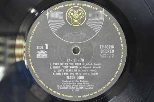 Elton John [엘튼 존] - 17-11-70 ㅡ 중고 수입 오리지널 아날로그 LP