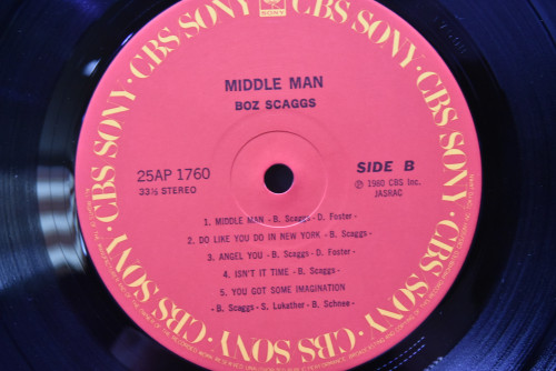 Boz Scaggs [보즈 스캑스] - Middle Man ㅡ 중고 수입 오리지널 아날로그 LP