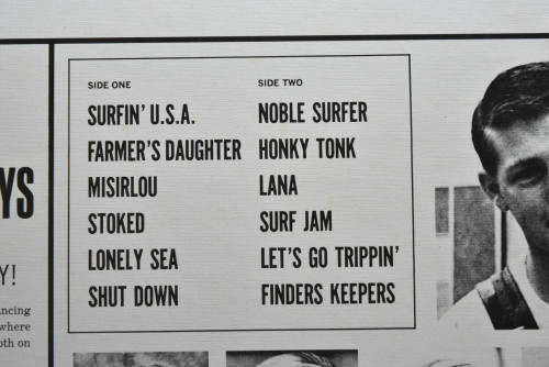 The Beach Boys [비치 보이스] - Surfin&#039; U.S.A. ㅡ 중고 수입 오리지널 아날로그 LP