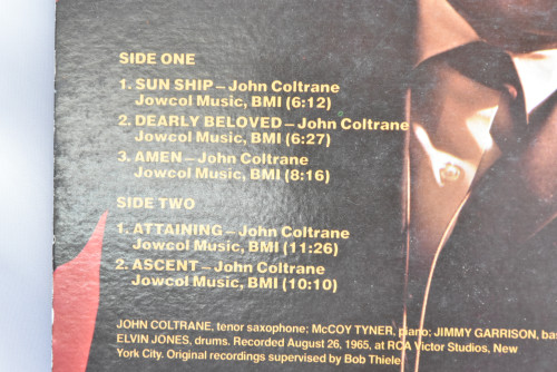 John Coltrane[존 콜트레인] ‎- Sun Ship - 중고 수입 오리지널 아날로그 LP