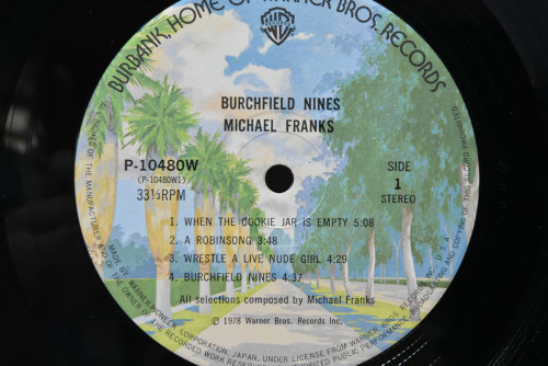 Michael Franks [마이클 프랭스] - Burchfield Nines ㅡ 중고 수입 오리지널 아날로그 LP