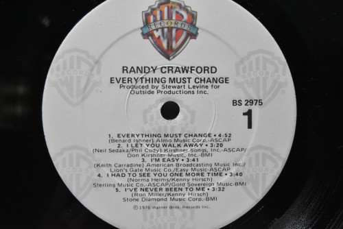 Randy Crawford [랜디 크로포드] - Everything Must Change ㅡ 중고 수입 오리지널 아날로그 LP