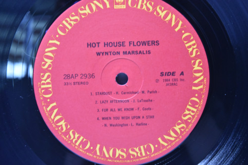 Wynton Marsalis [윈튼 마샬리스] ‎- Hot House Flowers - 중고 수입 오리지널 아날로그 LP