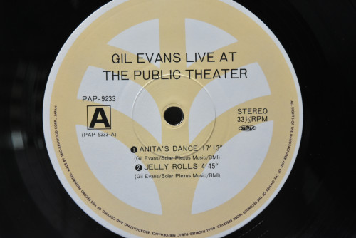 Gil Evans [길 에반스] ‎- Live At The Public Theater (New York 1980) - 중고 수입 오리지널 아날로그 LP