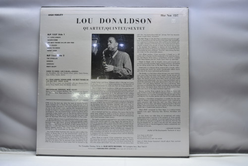 Lou Donaldson [루 도날드슨] ‎- Quartet / Quintet / Sextet (NO OPEN) - 중고 수입 오리지널 아날로그 LP