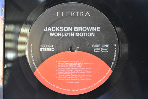 Jackson Brown [잭슨 브라운] - World In Motion ㅡ 중고 수입 오리지널 아날로그 LP