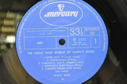Quincy Jones [퀸시 존스] ‎- The Great Wide World Of Quincy Jones - 중고 수입 오리지널 아날로그 LP