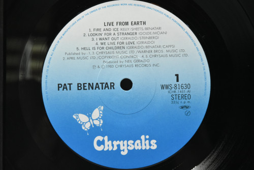 Pat Benatar [팻 베네타] - Live From Earth ㅡ 중고 수입 오리지널 아날로그 LP