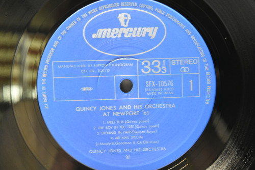 Quincy Jones And His Orchestra [퀸시 존스] ‎- At Newport &#039;61 - 중고 수입 오리지널 아날로그 LP