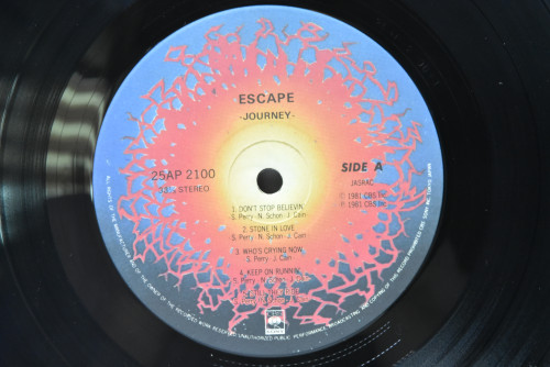 Journey [저니] - Escape ㅡ 중고 수입 오리지널 아날로그 LP