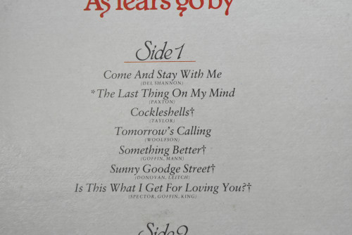 Marianne Faithfull [마리안느 페이스풀] - As Tears Go By ㅡ 중고 수입 오리지널 아날로그 LP