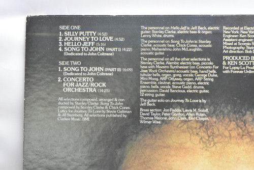 Stanley Clarke [스탠리 클락] ‎- Journey To Love - 중고 수입 오리지널 아날로그 LP