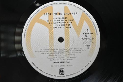 Gino Vannelli [지노 바넬리] - Brother To Brother ㅡ 중고 수입 오리지널 아날로그 LP
