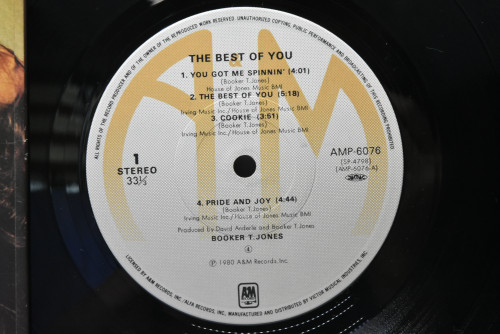Booker T. Jones [부커 티 존스] - The Best Of You ㅡ 중고 수입 오리지널 아날로그 LP