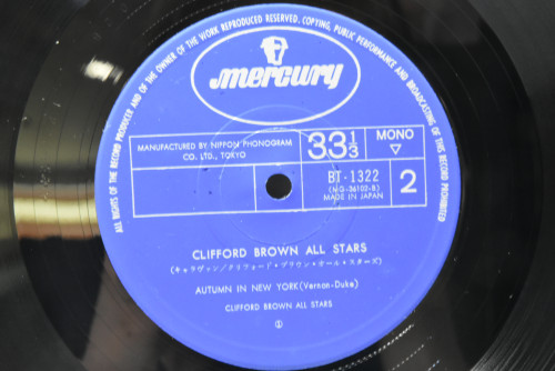Clifford Brown All Stars [클리포드 브라운] ‎- Clifford Brown All Stars - 중고 수입 오리지널 아날로그 LP