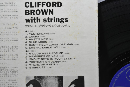 Clifford Brown [클리포드 브라운] ‎- Clifford Brown With Strings - 중고 수입 오리지널 아날로그 LP