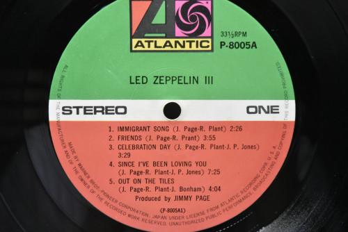 Led Zeppelin [레드 제플린] - Led Zeppelin lll ㅡ 중고 수입 오리지널 아날로그 LP