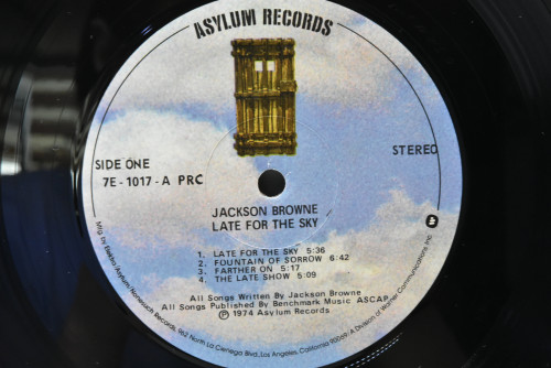 Jackson Browne [잭슨 브라운] - Late For The Sky ㅡ 중고 수입 오리지널 아날로그 LP
