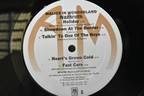 Nazareth [나자렛] - Malice In Wonderland ㅡ 중고 수입 오리지널 아날로그 LP