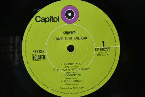 Grand Funk [그랜드 펑크] - Survival ㅡ 중고 수입 오리지널 아날로그 LP