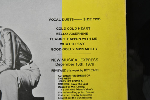 Jerry Lee Lewis And Friends [제리 리 루이스] - Duets (PROMO) ㅡ 중고 수입 오리지널 아날로그 LP