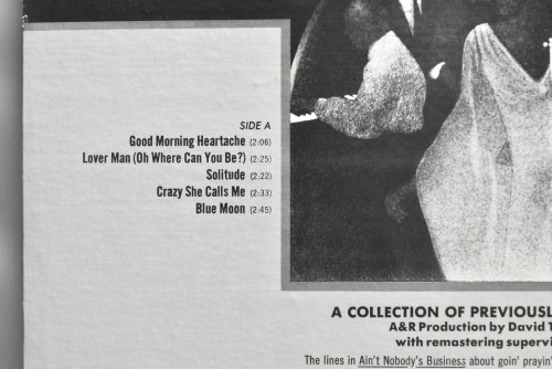 Sam Cooke [샘 쿡] - Interprets Billie Holiday ㅡ 중고 수입 오리지널 아날로그 LP