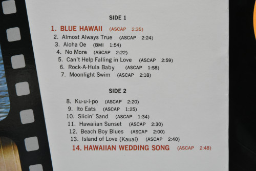 Elvis Presley [엘비스 프레슬리] - Blue Hawaii (Soundtrack) ㅡ 중고 수입 오리지널 아날로그 LP