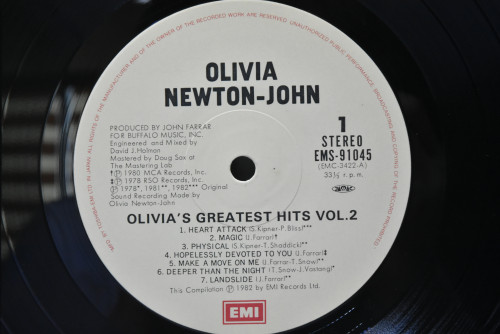 Olivia Newton John [올리비아 뉴튼 존] ‎- Olivia&#039;s Greatest Hits Vol. 2 - 중고 수입 오리지널 아날로그 LP