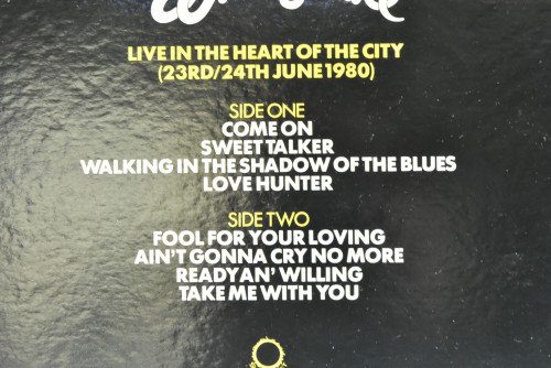 Whitesnake [화이트스네이크] - Live... In The Heart Of The City ㅡ 중고 수입 오리지널 아날로그 LP