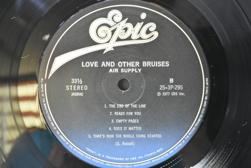 Air Supply [에어 서플라이] - Love And Other Bruises ㅡ 중고 수입 오리지널 아날로그 LP