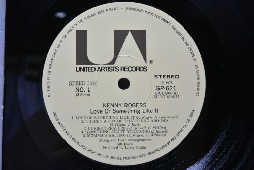 Kenny Rogers [케니 로저스] - Love Or Something Like It ㅡ 중고 수입 오리지널 아날로그 LP