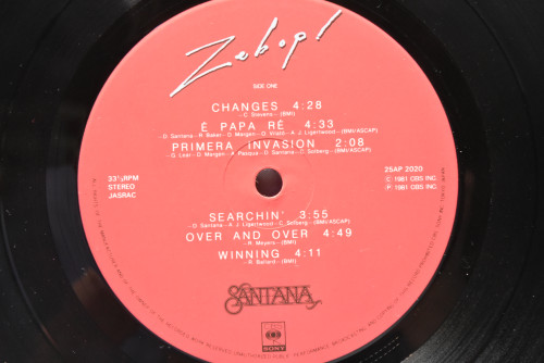 Santana [카를로스 산타나] - Zebop! ㅡ 중고 수입 오리지널 아날로그 LP