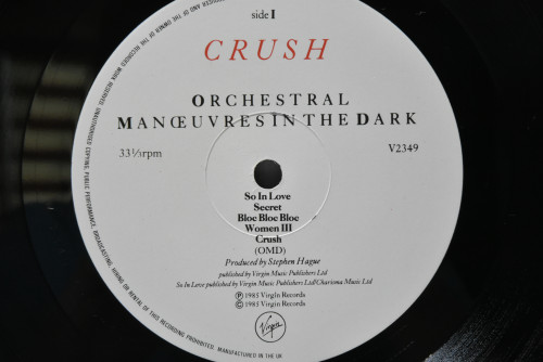 Orchestral Manoeavers In The Dark [오케스트랄 매뉴벌스 인 더 다크] ‎- Crush - 중고 수입 오리지널 아날로그 LP