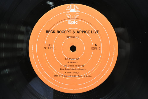 Beck, Borgert &amp; Appice [백 보거트 앤 어피스] - Beck, Borgert &amp; Appice Live ㅡ 중고 수입 오리지널 아날로그 LP