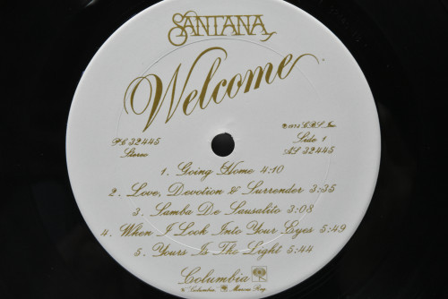 Santana [카를로스 산타나] - Welcome ㅡ 중고 수입 오리지널 아날로그 LP
