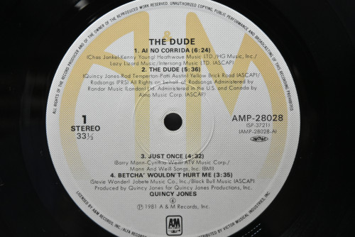 Quincy Jones [퀸시 존스]‎ - The Dude - 중고 수입 오리지널 아날로그 LP