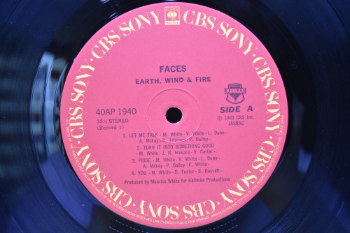 Earth, Wind &amp; Fire [어스 윈드 앤 파이어] - Faces ㅡ 중고 수입 오리지널 아날로그 LP