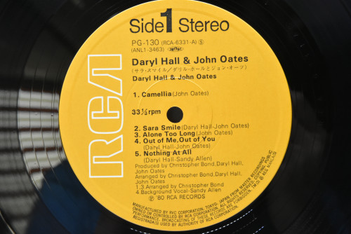 Daryl Hall &amp; John Oates [홀 앤 오츠] - Daryl Hall &amp; John Oates ㅡ 중고 수입 오리지널 아날로그 LP